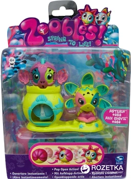 Игровые фигурки Zoobles Asteria 59 и Ann Chovie 60 (13203-20044124(M08B)-ZB)
