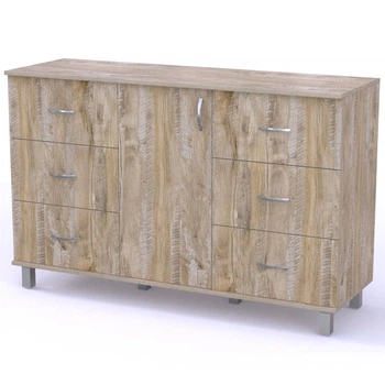 Комод АКМ 050/1 Дуб Клондайк 140х90х45 Тиса мебель