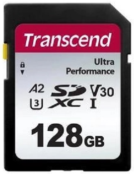 Карта пам'яті Transcend SD 128GB C10 UHS-I U3 A2 R160/W90MB/s 4K
