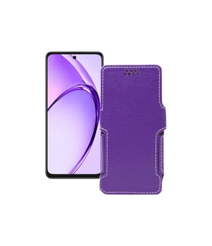 Чохол-книжка з екошкіри для телефону OPPO A3 4G Фіолетовий