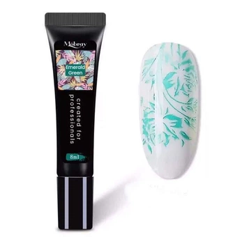 Гель - фарба для стемпінга пігментована Mobray, 8 мл. Emerald Green