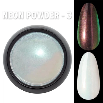 Неоновая втирка (Единорог) Neon powder Дизайнер Профессионал для дизайна ногтей №3
