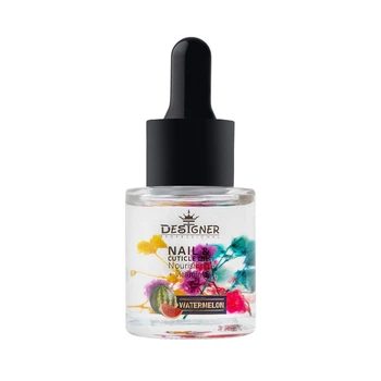 Масло для кутикулы Дизайнер с цветочками Nail & Cuticle Oil с пипеткой, цвет прозрачный, 20 мл. Watermelon / Арбуз №10