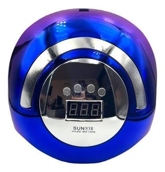 Лампа UV/LED Sun Y15 Chrom на 168 Вт., с дисплеем и датчиком движения для маникюра и педикюра Розовый с синий
