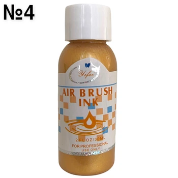 Краска для аэрографа AIR BRUSH INK, 30 мл. Золото №4