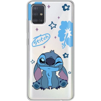 Силиконовый Прозрачный Чехол с Картинкой для Samsung Galaxy A51 (A515) Принт (Стич, Stitch) (38808-ysp002)