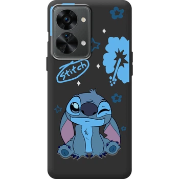 Силіконовий Чорний Чохол з Картинкою для OnePlus Nord 2T Принт (Стіч, Stitch) (59577-ysb012)