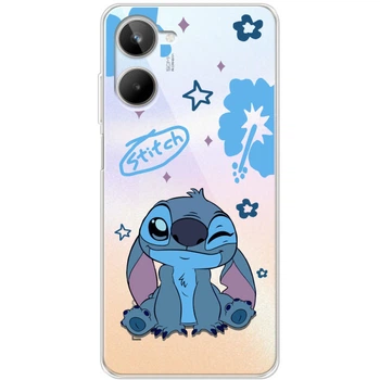 Силиконовый Прозрачный Чехол с Картинкой для Realme 10 4G Принт (Стич, Stitch) (46066-ysp002)