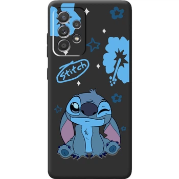 Силіконовий Чорний Чохол з Картинкою для Samsung Galaxy A52 (A525) Принт (Стіч, Stitch) (42075-ysb012)