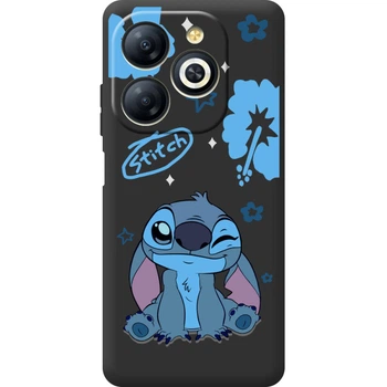 Силиконовый Черный Чехол с Картинкой для Infinix Smart 8 Plus Принт (Стич, Stitch) (55857-ysb012)