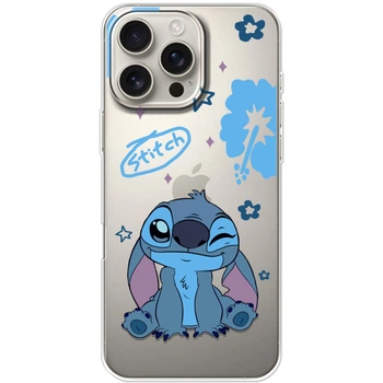 Силиконовый Прозрачный Чехол с Картинкой для IPhone 16 Pro Max Принт (Стич, Stitch) (58618-ysp002)