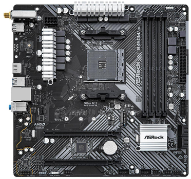 Материнська плата AsRock B450M/AC R2.0 (B450M/AC R2.0) (Socket AM4, AMD B450, Micro-ATX)