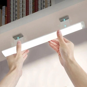 Светильник подвесной аккумуляторный на магнитах 50см с датчиком движения Cabinet light Белый