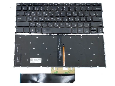 Клавіатура для Lenovo Yoga Slim 7-14ARE05, 7-14IIL05, 7-14ITL05 (RU Black з підсвіткою) (68327)