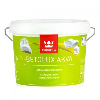 Краска полиуретаново-акрилатная Tikkurila Betolux Akva База С (прозрачная, под тонировку) 0.9л