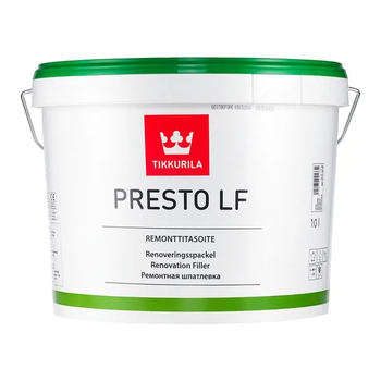 Шпаклевка для внутренних работ Tikkurila Presto LF Remonttitasoite 3л