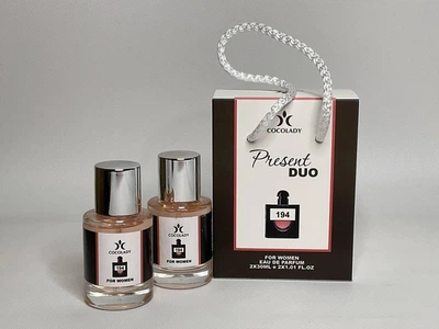 Парфюм женский подарочный набор Cocolady Present Duo 194 Black Opium 2x30 ml