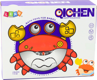 Maszynka do baniek mydlanych LEAN Toys Krab Czerwony 19952 (5905991013761)