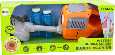 Maszynka do baniek mydlanych LEAN Toys Kosiarka-podkaszarka Pomarańczowa 18456 (5905991021162)