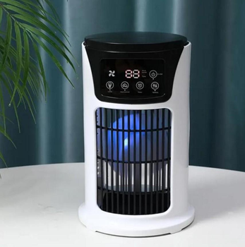 Портативний вентилятор кондиціонер 3 в 1 Air Humidification Fan 4227 з нічником, зволожувачем і 3 режимами обдуву, резервуар 880 мл, USB живлення