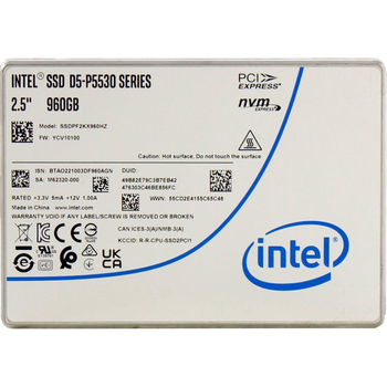 Накопичувач SSD Intel SSD 2.5" 960GB U.2 D5-P5530 (SSDPF2KX960HZN1)