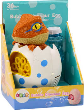 Maszynka do baniek mydlanych LEAN Toys Dinozaur w jajku 18480 (5905991015284)