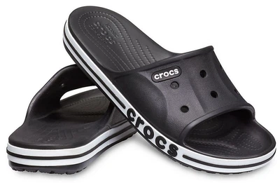 Чоловічі шльопанці Crocs Bayaband Slide Black\White (46-47, чорний)