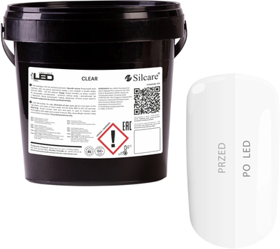 Żel do przedłużania paznokci Silcare High Light LED Clear 1 kg (5902560566901)
