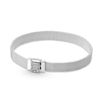 Серебряный браслет Пандора Reflexions Pave Pandora 17 (599166C01)