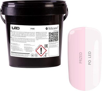 Żel budujący do paznokci Silcare High Light LED Pink 1 kg (5902560567052)