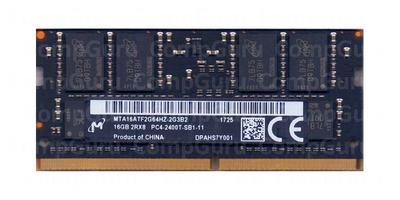 Оперативная память для ноутбука Micron Black Series DDR4 16GB 2400MHz SO-DIMM 2Rx8 PC4-2400T (MTA16ATF2G64HZ-2G3B2)