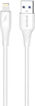 Кабель Proove GridLine USB to Lightning 2.4A 1 м White (632510003)