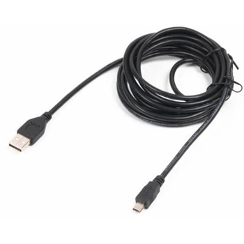 Кабель Cablexpert USB - mini-USB V 2.0 (M/M), 3 м, черный (CCP-USB2-AM5P-10)