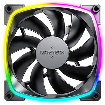 Wentylator Montech AX120 PWM ARGB 120 mm Black (AX120 PWM BLACK)