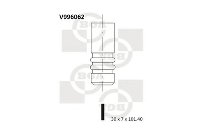 Клапан ГБЦ BGA (V996062)