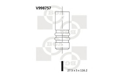 Клапан ГБЦ BGA (V998757)