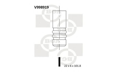 Клапан ГБЦ BGA (V998919)