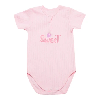 Боді для дівчинки інтерлок Арлекін Sweet 6254-792 44 68 см Рожевий