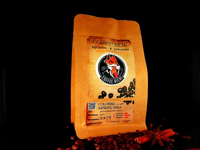Кава Колумбія Supremo Huila, 1 кг, в зернах