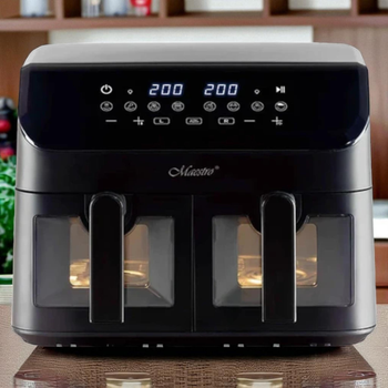 Аерофритюрниця Maestro MR-758 Black на 2 чаші х 4,5 л 2000Вт
