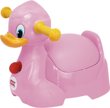 Дитячий горщик OK Baby Quack у формі качки рожевий (8008577147076)