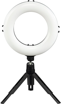 Lampa pierścieniowa ze statywem Hama Smart-80 V2 Black (4007249046574)