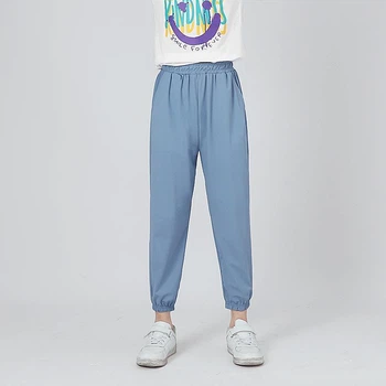 Мужские демисезонные спортивные штаны Oversize 554321 M голубые (ВШ7008)