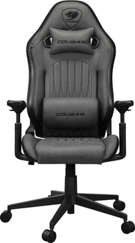 Кресло геймерское, дышащая ткань Cougar EXPLORE JET GRAY F