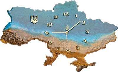 Настенные часы Uta Карта Украины 60х40 см MAP 1-02