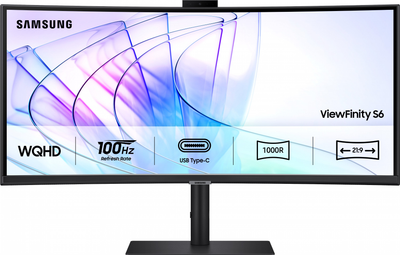 Монитор 34" Samsung ViewFinity S6 Ultra WQHD S34C650 (LS34C650VAIXCI)