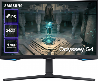 Монитор 27" Samsung Odyssey G4 S27BG400EI (LS27BG400EIXCI) -- FullHD / IPS / 240Hz / 1 мс (GTG) / HDR10 / AMD FreeSync / G-Sync Compatible / Pivot / Black Equalizer / 99% sRGB