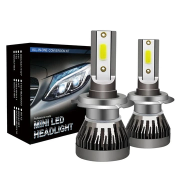 Лампи LED H7 COB Chips, 2шт, 6000K,12-24V, IP68, White