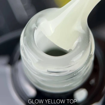 Топ для гель лака светящийся в темноте Crooz Glow Yellow Top 8 мл (Желтый)