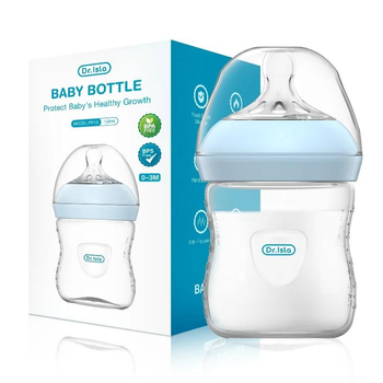 Пляшечка для годування Dr.Isla Baby Bottle 150 мл, 0–3 міс, блакитна
